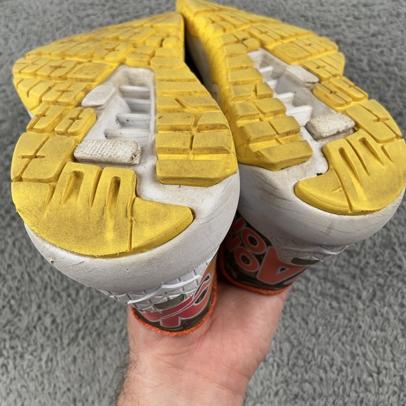 Hoka One One Clayton Shoes Womens 7.5 Orange Floral Running Sneakers Kona 2016 - Picture 10 of 11